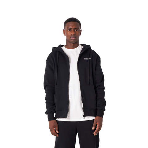 Essentiel logo zipper hoodie