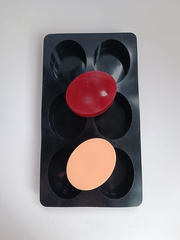 Силиконовая форма  Овалы средние 6шт/лист