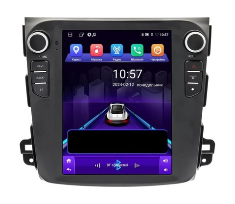 Магнитола для Mitsubishi Outlander XL (2007-2011) Android 11 6/128GB QLED DSP 4G модель MI-136TS18