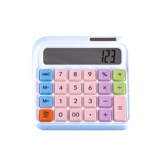 
          Калькулятор Alingar 12 разрядов, 138*135*15 мм, двойное питание, голубой, ААА батарея не комплекте