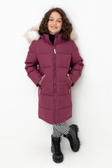 пальто  для девочки  ВК 34069/2 УЗГ