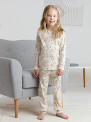 пижама  для девочки  К 1552/айвори,плюшевые мишки