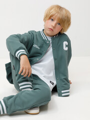 брюки  для мальчика  КР 400784-1/темный малахит