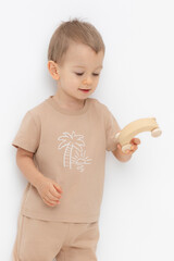 фуфайка  для мальчика  КР 302469/кунжут к476