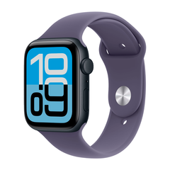 Умные часы Apple Watch SE 3 (2025) GPS, 44mm, Midnight Aluminium Case with Purple Fog Sport Band, S/M