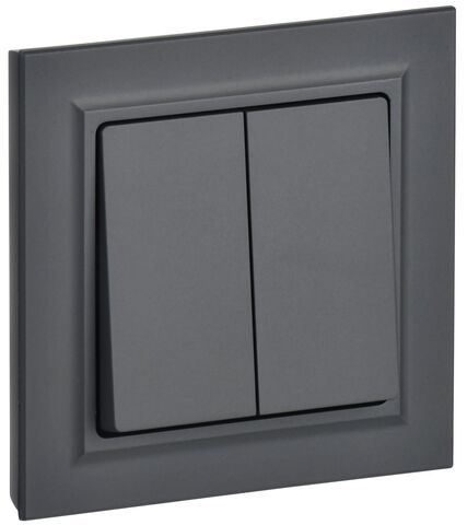 BRITE Выключ. 2-кл. 10А в сб. ВСР10-2-0-БрГ граф. IEK