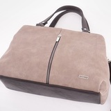 Сумка Саломея 198 македония тауп + шоколад