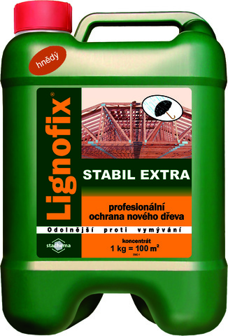 Антисептик для древесины Lignofix Stabil Extra, 5 кг на 500м2, коричневый