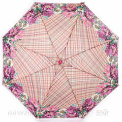 Красивый женский зонтик с розовыми и белыми цветками, Art Rain