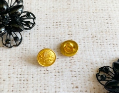 Пуговицы с гербом, металл на ножке, d 14 мм