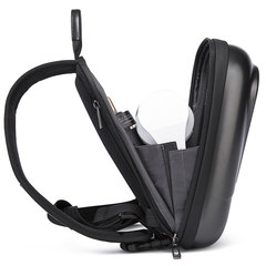Сумка плечевая Bange BG7353 черная матовая