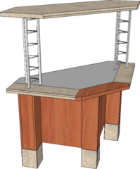 Стол угловой – Фуршет