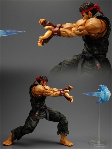 Super Street Fighter IV Play Arts Kai Figure - Evil Ryu Black