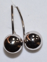 Шары 2,0 (серебряные серьги)
