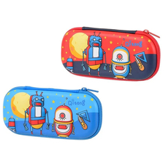 Пенал-футляр Qitong без наполнения, 22,5*10*3,5 см, серия "Космос", ЭВА, ассорти