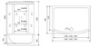 Душевая кабина Timo Comfort Clean Glass 140*88*220  (T-8840C)