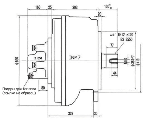 Гидромотор INM7-4300