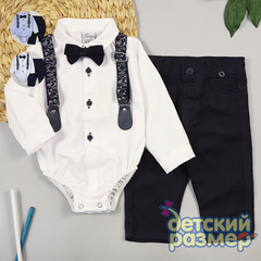 Костюм (подтяжки, бабочка)