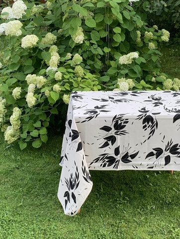 Скатерть 140х180 AnnaMaria 3068 Lino Fleur