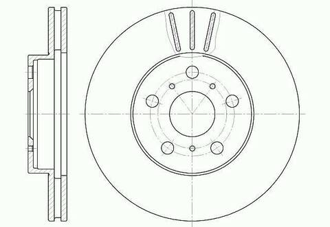 Диск тормозной вентилируемый G-brake  GR-02396