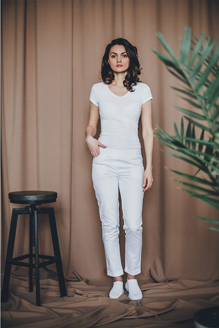 Брюки женские м593 сансара белый