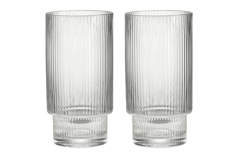 Набор стаканов для воды 2шт 460мл Pozzi Milano 1876 Modern Classic прозрачный