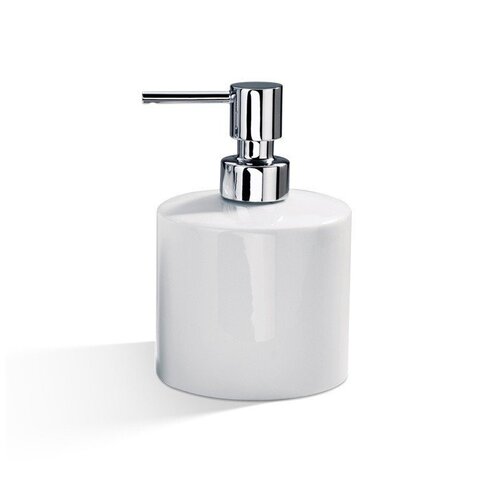 Decor Walther 0844100 Decor Walther DW 520 Дозатор для мыла, настольный, фарфор, цвет: белый / хром