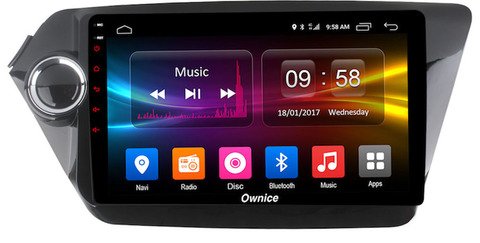 Штатная магнитола на Android 6.0 для Kia Rio рестайлинг 15-17 Ownice C500+ S9731P