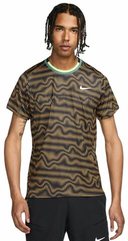 Теннисная футболка Nike Court Advantage Tennis Top - black/bicoastal/white