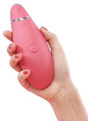 Розовый бесконтактный клиторальный стимулятор Womanizer Premium - 