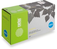Картридж лазерный Cactus CS-Q6472A Q6472A желтый (4000стр.) для HP CLJ 3600