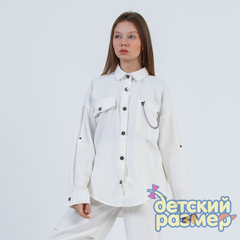 Рубашка оверсайз из тонкого денима