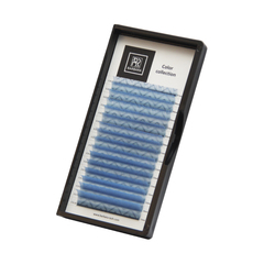 Цветные ресницы BARBARA (лазурные) МИКС (D 0.07 7-15mm)