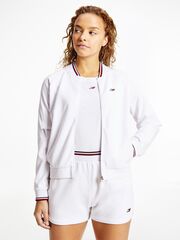 Женская толстовка Tommy Hilfiger Relaxed Sueded Modal GS Bomber - sueded dth optic white