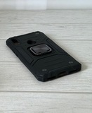 Противоударный чехол Strong Armour Case с кольцом для Huawei Y6 2019 / Y6 Pro 2019 / Y6 Prime 2019 (Черный)