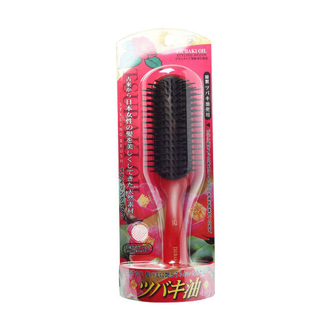 Ikemoto Tsubaki oil styling hair brush Щетка для укладки с маслом камелии японской