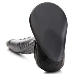 Серый фантазийный фаллоимитатор The Gargoyle Rock Hard Silicone Dildo - 23,6 см. - 