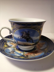 Чайная пара с видами Петербурга