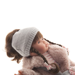 Munecas Antonio Juan Кукла девочка Фанни в сером 45 см, винил(28120)