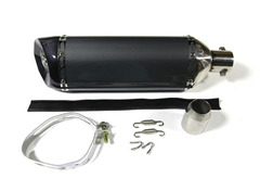 Глушитель с флейтой универсальный под карбон