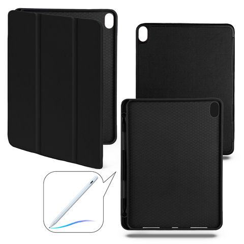 Чехол книжка-подставка Smart Case Pensil со слотом для стилуса для iPad Air 5 (10.9") - 2022 (Черный / Black)