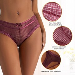 Трусики танга Ladies бордовые (XS-S)