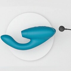 Cтимулятор клитора и точки G Womanizer DUO 2, бирюзовый