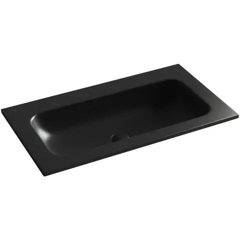 Ceramica Nova CN7012MBwx CN7012MBwx Раковина накладная Element без отверстия под смеситель, 810*457*137мм, цвет черный матовы
