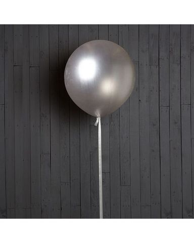 Шар гигант серебро