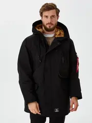 Парка Alpha Industries N-3B Alpine Parka Gen ll Black (Черная)