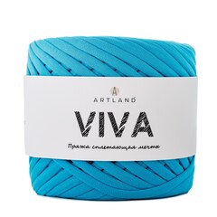 Трикотажная пряжа Viva, 100% х/б, 300 гр, 100 м, лазурь, ожидаем