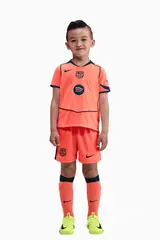 Футбольная форма Nike FC Barcelona 25/26 3rd Little Kids - оранжевый