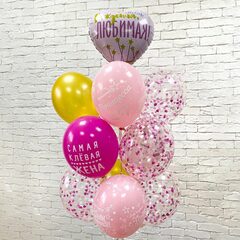 Композиция из шаров С днем рождения Принцесса! - 13 шт