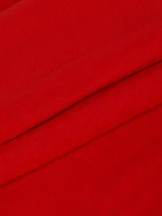Ткань флис 2-х сторонний, 290 г/м², ш. 150 см, красный (ПОД ЗАКАЗ)